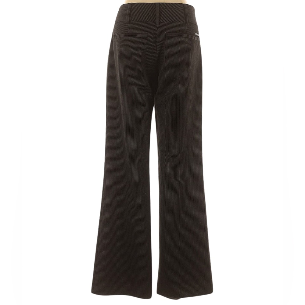 New York & Company Black Pinstripe Wide-Leg Pants